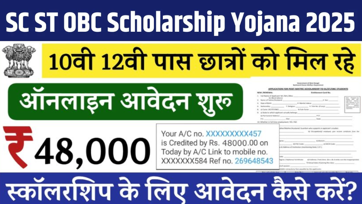 SC ST OBC Scholarship Yojana 2025: